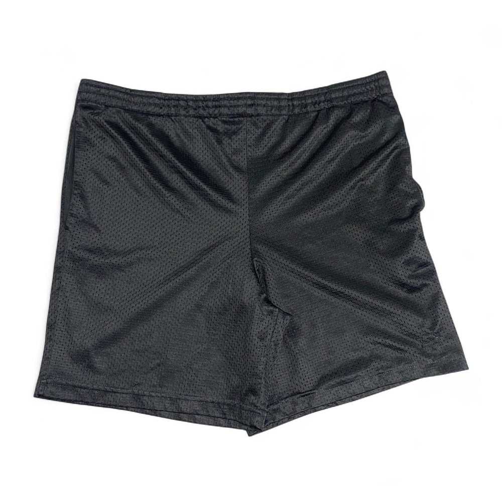 Vintage Starter Black Mesh Shorts